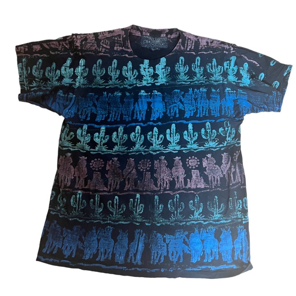 Block Print T-Shirt, one of a kind